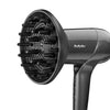 BaByliss Titanium Shine D6200DE Sèche-cheveux professionnel 1600W moteur digital anti-frizz diffuseur cheveux bouclés gris anthracite
