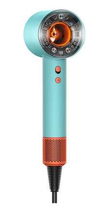Dyson Supersonic Nural Sèche-cheveux intelligent ionique diffuseur cheveux bouclés tous types bleu orange 1600W