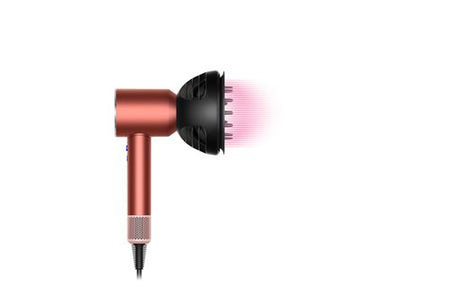 Dyson Supersonic Nural Sèche-cheveux intelligent ionique diffuseur Wave Curl tous types cheveux 1600W rose fraise cuivrée
