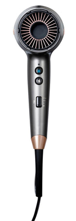Remington Dry & Style One D6077 Sèche-cheveux 2000W ionique diffuseur embouts lissage boucles tous types cheveux gris rose