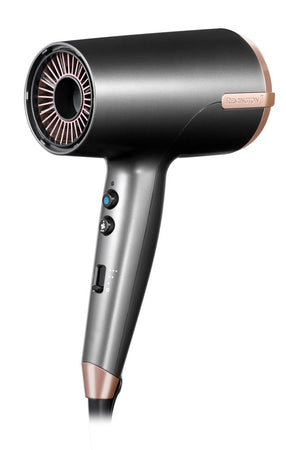 Remington Dry & Style One D6077 Sèche-cheveux 2000W ionique diffuseur embouts lissage boucles tous types cheveux gris rose
